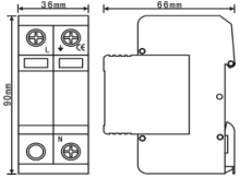 CSHBFL-M385/***單相電源防雷器（1P、2P、1+NPE模