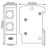 CSHBFL-SA/***音頻信號(hào)防雷器（RJ11、4口、170V、