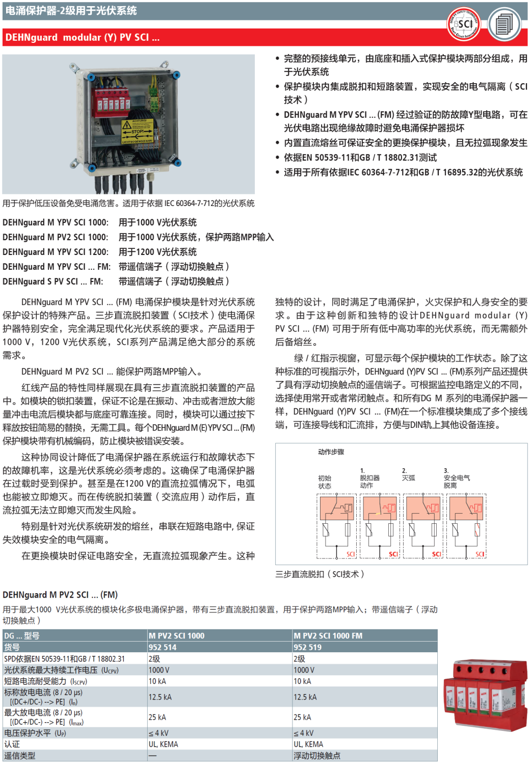 DG M PV2 SCI 1000(952 514)，DG M PV2 SCI 1000 FM(952 519)