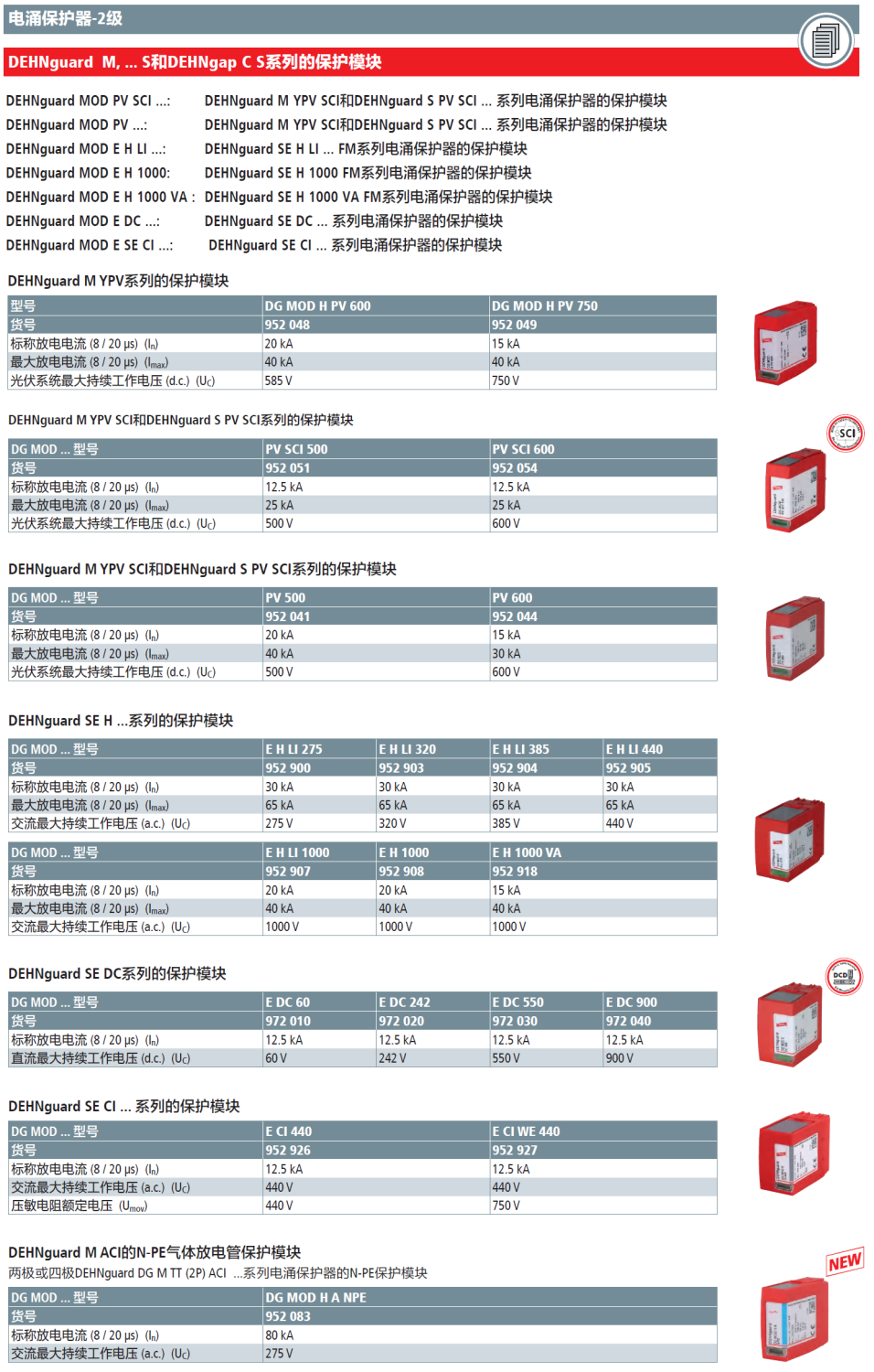 DG MOD E H LI 275(952 900)，DG MOD E H LI 320(952 903)，DG MOD E H LI 385(952 904)，DG MOD E H LI 440(952 905)，DG MOD E H LI 1000(952 907)，DG MOD E H 1000(952 908)，DG MOD E H 1000 VA(952 918)