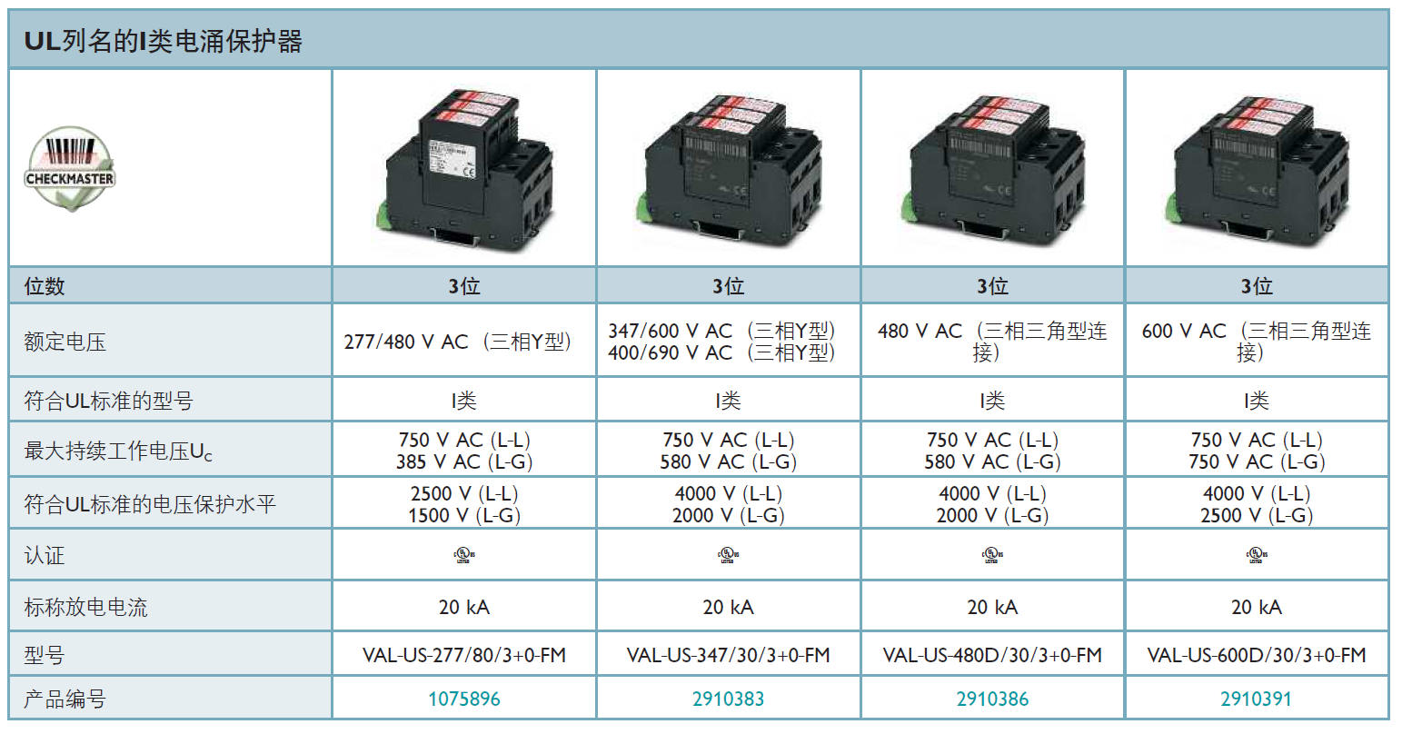 VAL-US-600D/30/3+0-FM菲尼克斯電源防雷器：工業(yè)級(jí)雷電防護(hù)解決方案