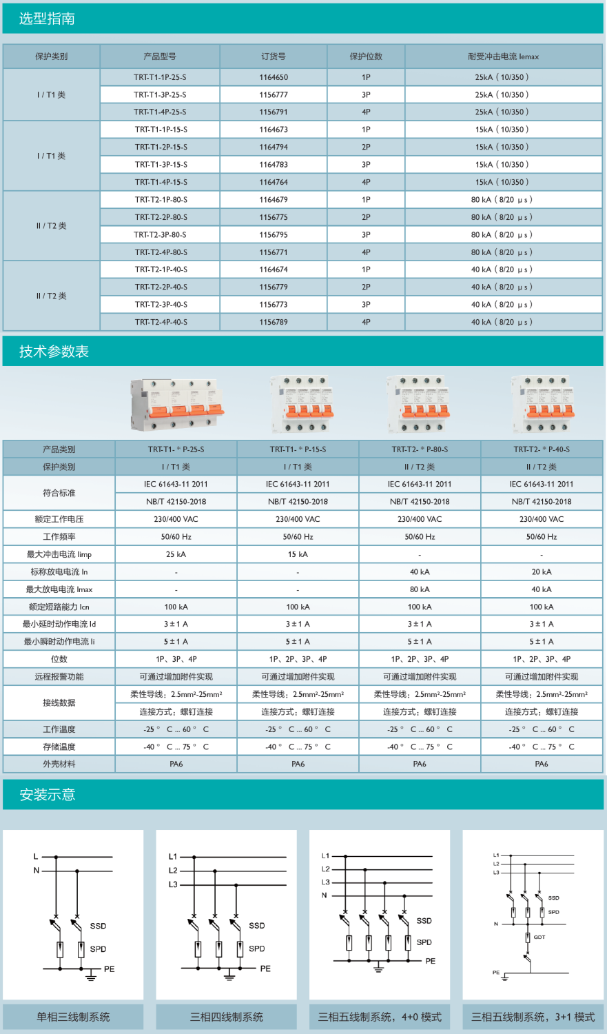 TRT-T1-4P-25-S菲尼克斯電涌保護(hù)器專用后備保護(hù)器：電力系統(tǒng)的“最后防線”