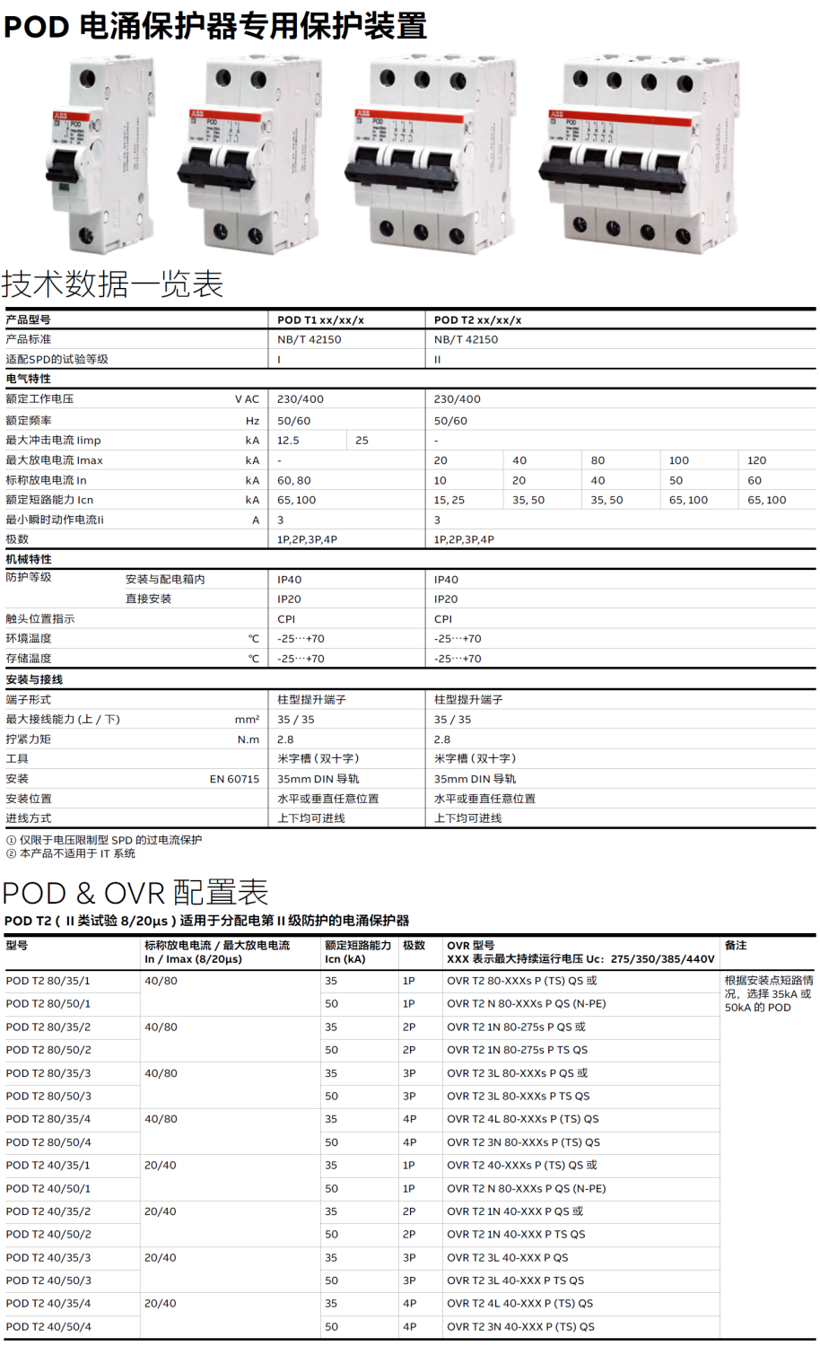 POD T2 40/35/1，POD T2 40/50/1，POD T2 40/35/2，POD T2 40/50/2，POD T2 40/35/3，POD T2 40/50/3，POD T2 40/35/4，POD T2 40/50/4，POD T2 80/35/1，POD T2 80/50/1，POD T2 80/35/2，POD T2 80/50/2，POD T2 80/35/3，POD T2 80/50/3，POD T2 80/35/4，POD T2 80/50/4